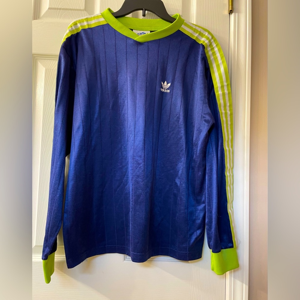 Vintage Adidas Classic soccer football goalie jersey long sleeves XL